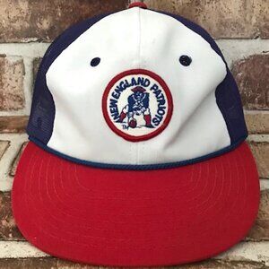 VTG 1960s NEW ENGLAND PATRIOTS THROWBACK RETRO CAP NFL TRUCKER HAT MESH SNAPBACK